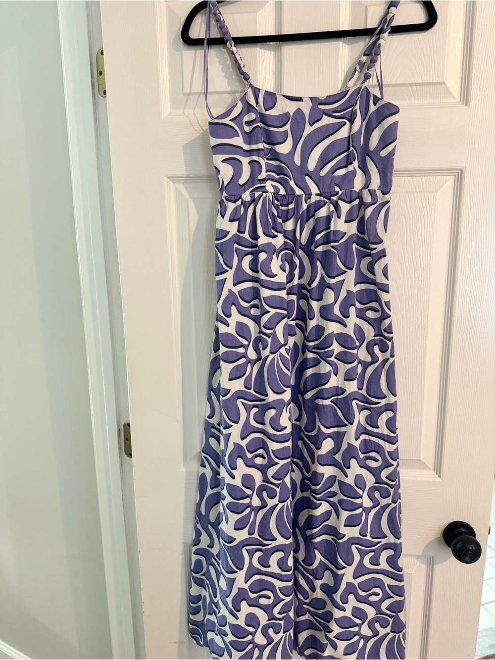 Japna White and Purple Floral Maxi Dress